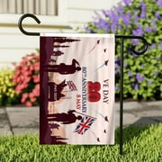 WXLCISI 80th Anniversary European Victory Flag - Historical Outdoor Banner for Celebrations \u0026 Memorial Displays